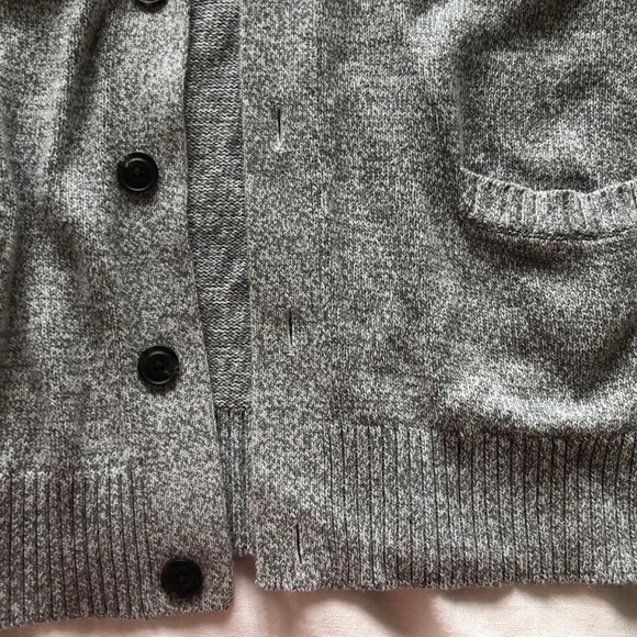 Gray Cardigan Sweater - Picture 3 of 5